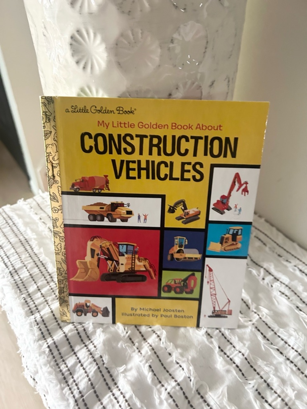 My Little Golden Book About Construction Vehicles Kids Book